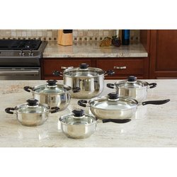 KTS123 - Wyndham House™ by Justin Wilson™ 12pc Stainless Steel C KTS123 - Wyndham House™ by Justin Wilson™ 12pc Stainless Steel C
