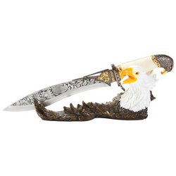 SKEAG716 - Maxam® 17" Decorative Eagle Fixed Blade Knife with St SKEAG716 - Maxam® 17" Decorative Eagle Fixed Blade Knife with St
